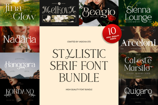 Stylistic Serif Font
